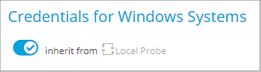 Inherited Credentials for Windows Systems