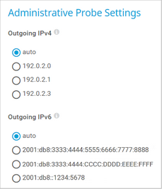 Administrative Probe Settings