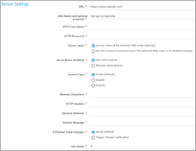 Sensor Settings