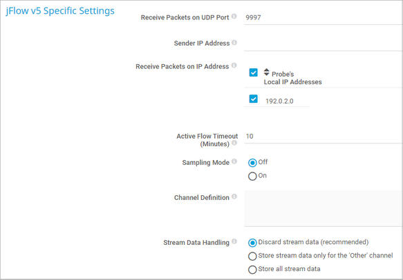 jFlow v5 Specific Settings