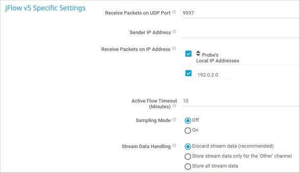 jFlow v5 Specific Settings