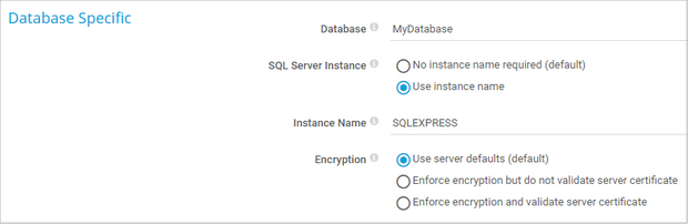 Database Specific