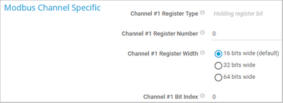 Modbus Channel Specific