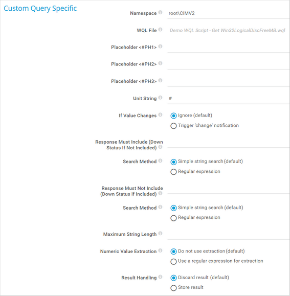 Custom Query Specific