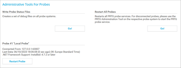 Administrative Tools For Probes